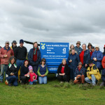 Volunteers and the Trailer-Milang Land Rehab Planting day-18July2010-Photo by Graeme McVitty